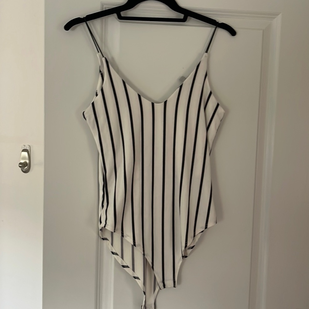 Pinstripe bodysuit